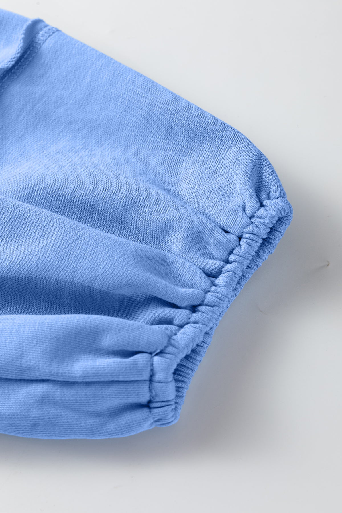 Orchid Petal Solid Color Raw Seam Patchwork Baggy Sweatshirt