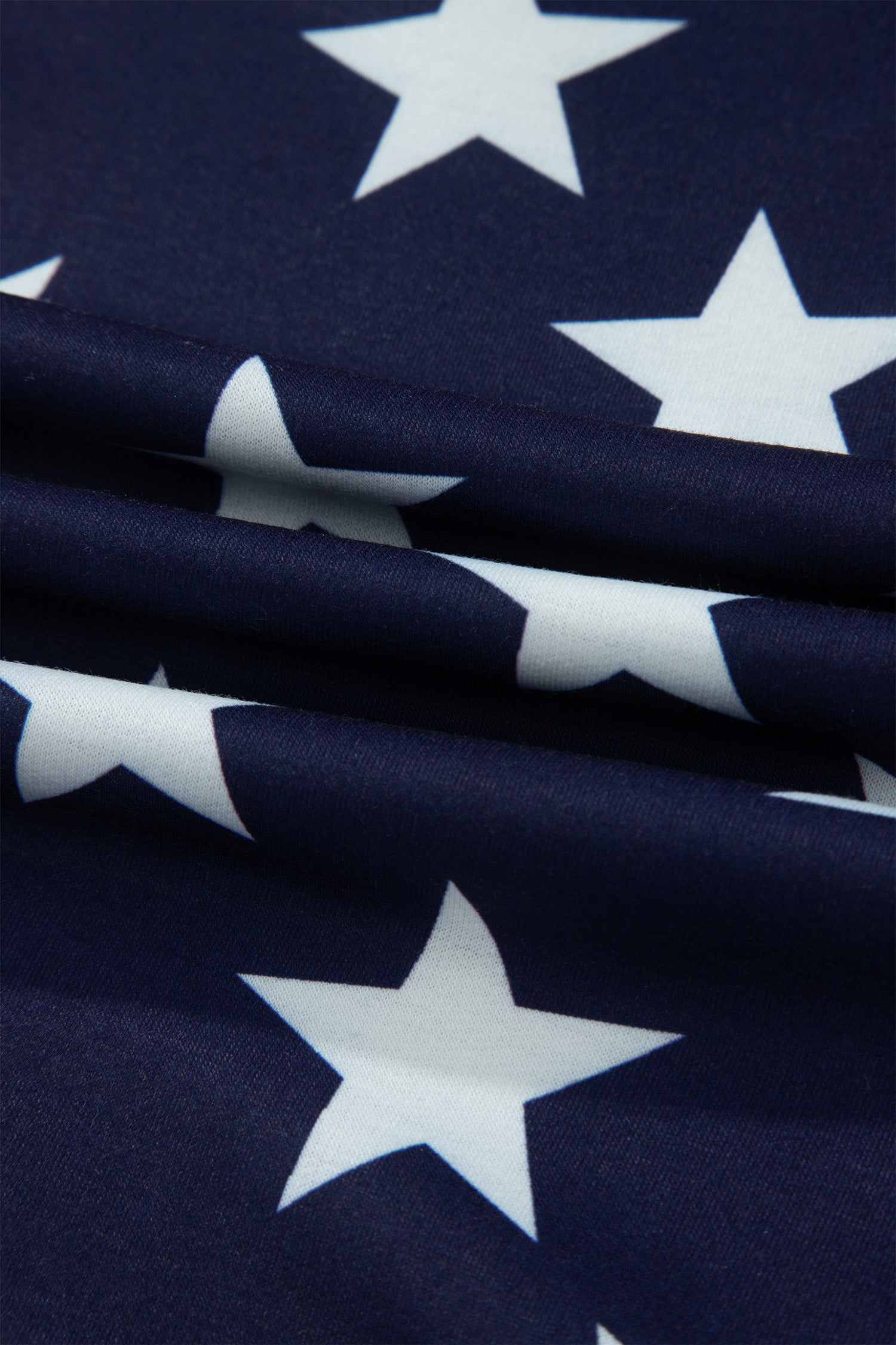Multicolour Stars Stripes American Flag Zipped Collar Oversized Sweatshirt