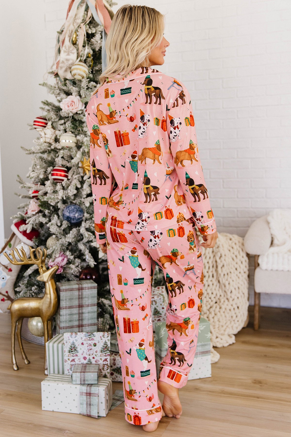 Pink Abstract Dog Lounge Set