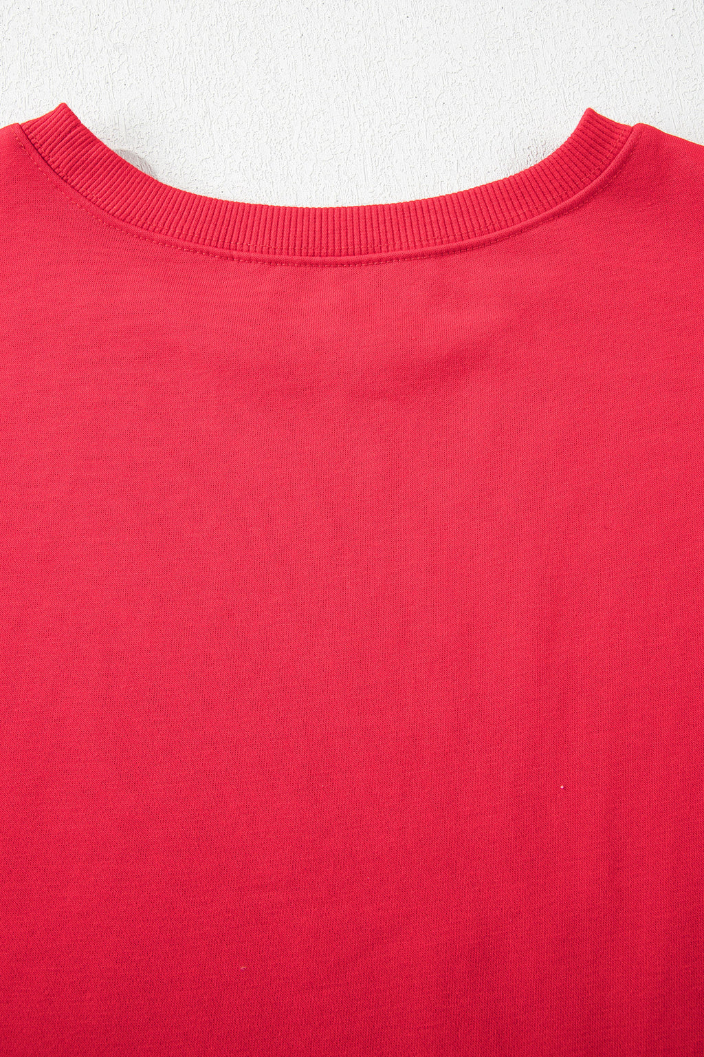 Racing Red Striped Patchwork Sleeve Colorblock Sweatshirt