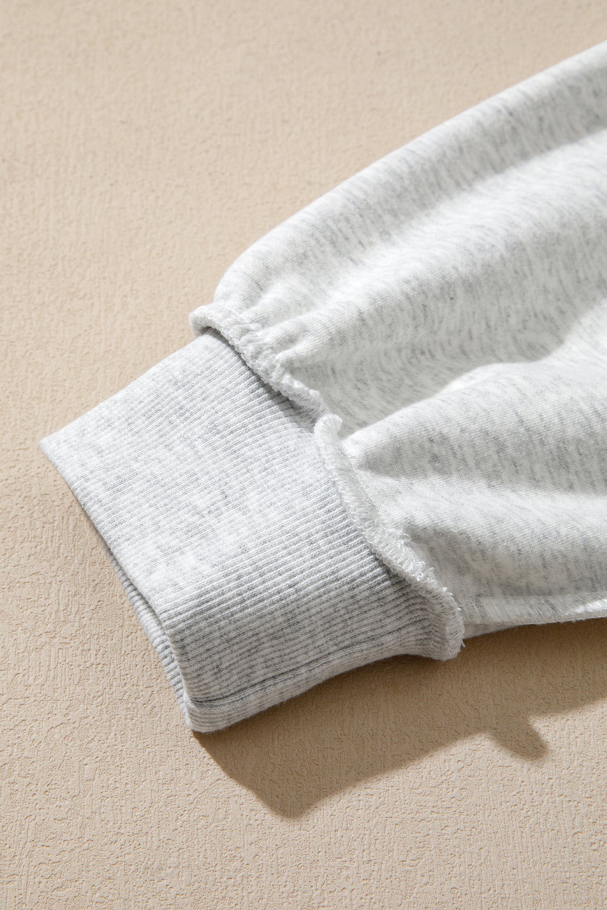 Light Grey Exposed Seam Detail Reversible Double Wear Plus Size Sweatshirt