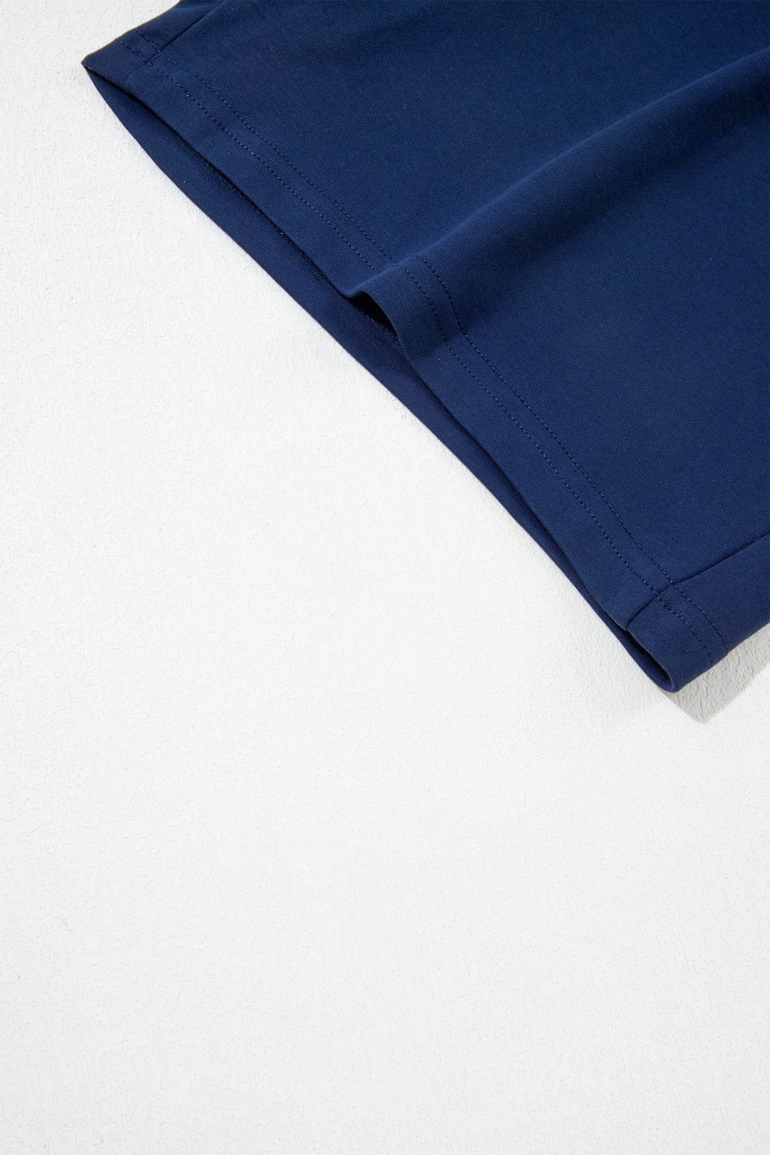 Dirty blue Contrast Trim U Neck Sleeveless Mini Dress