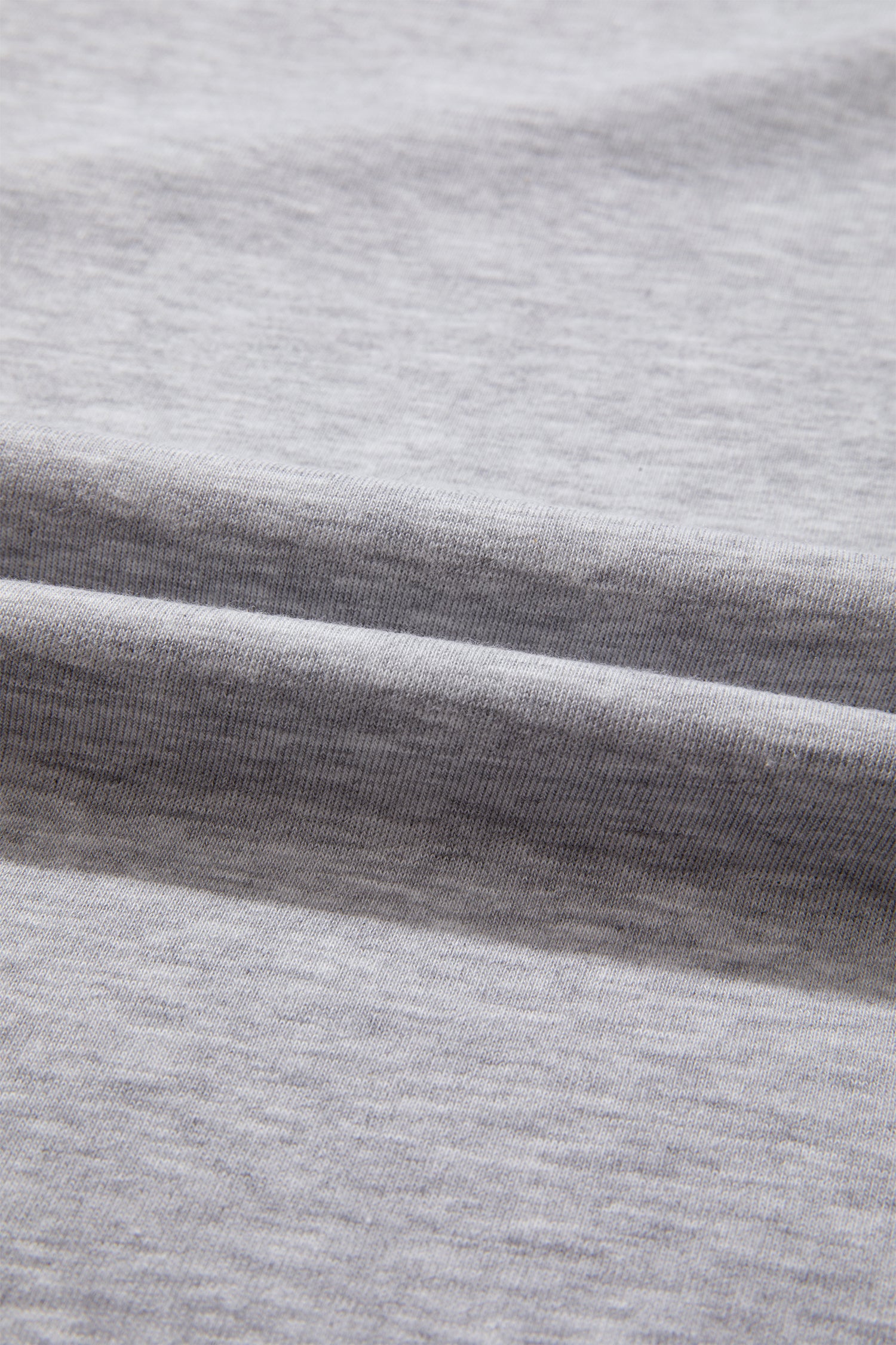 Light Grey Patchwork Detail Raw Edge Oversize Tee