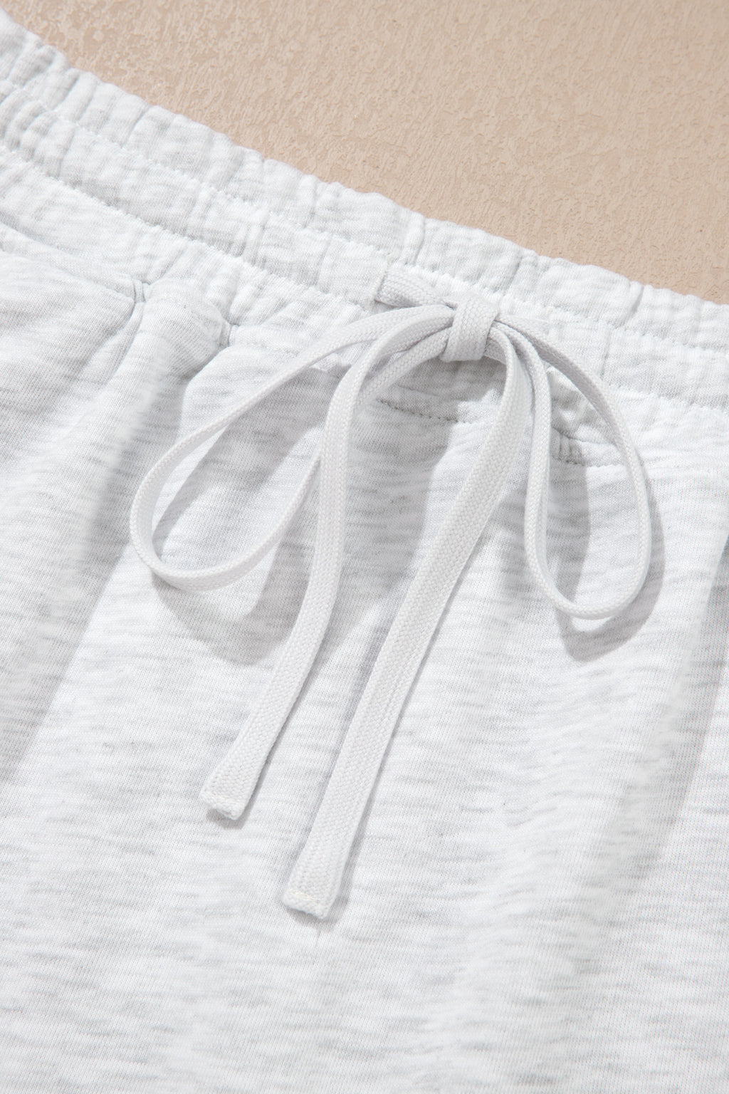Light Grey Long Sleeve Zip-Up Top Elastic Waist Skort Set
