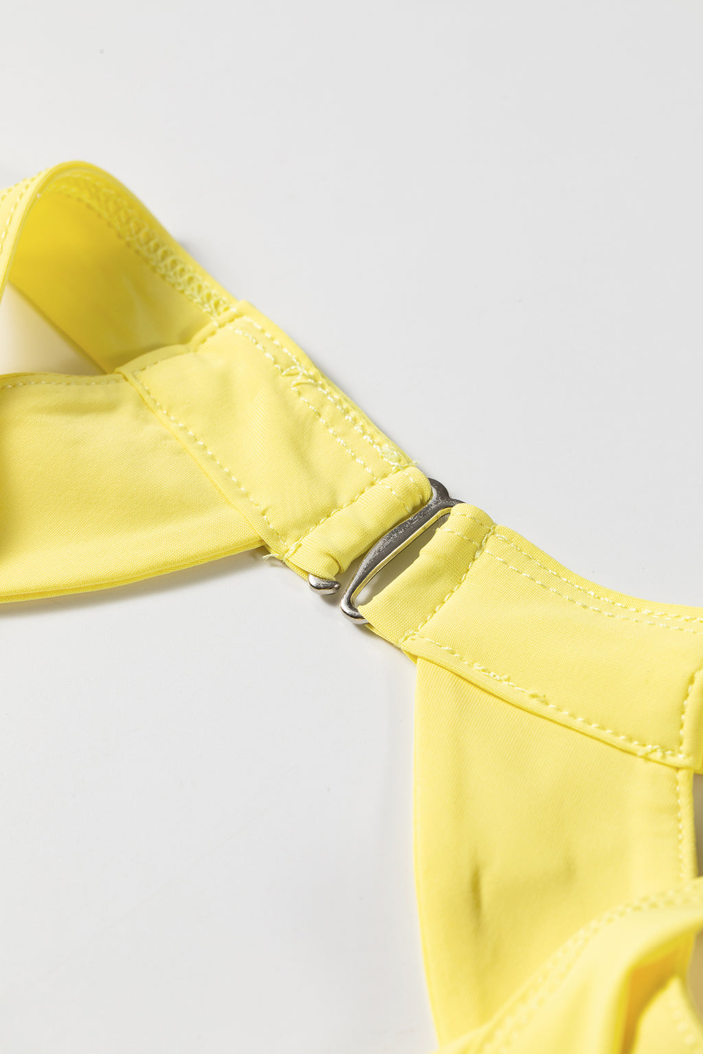 Yellow Cream Daring Back Cutout Active Mini Dress