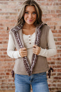 Goat Side Bows Sherpa Fleece Vest