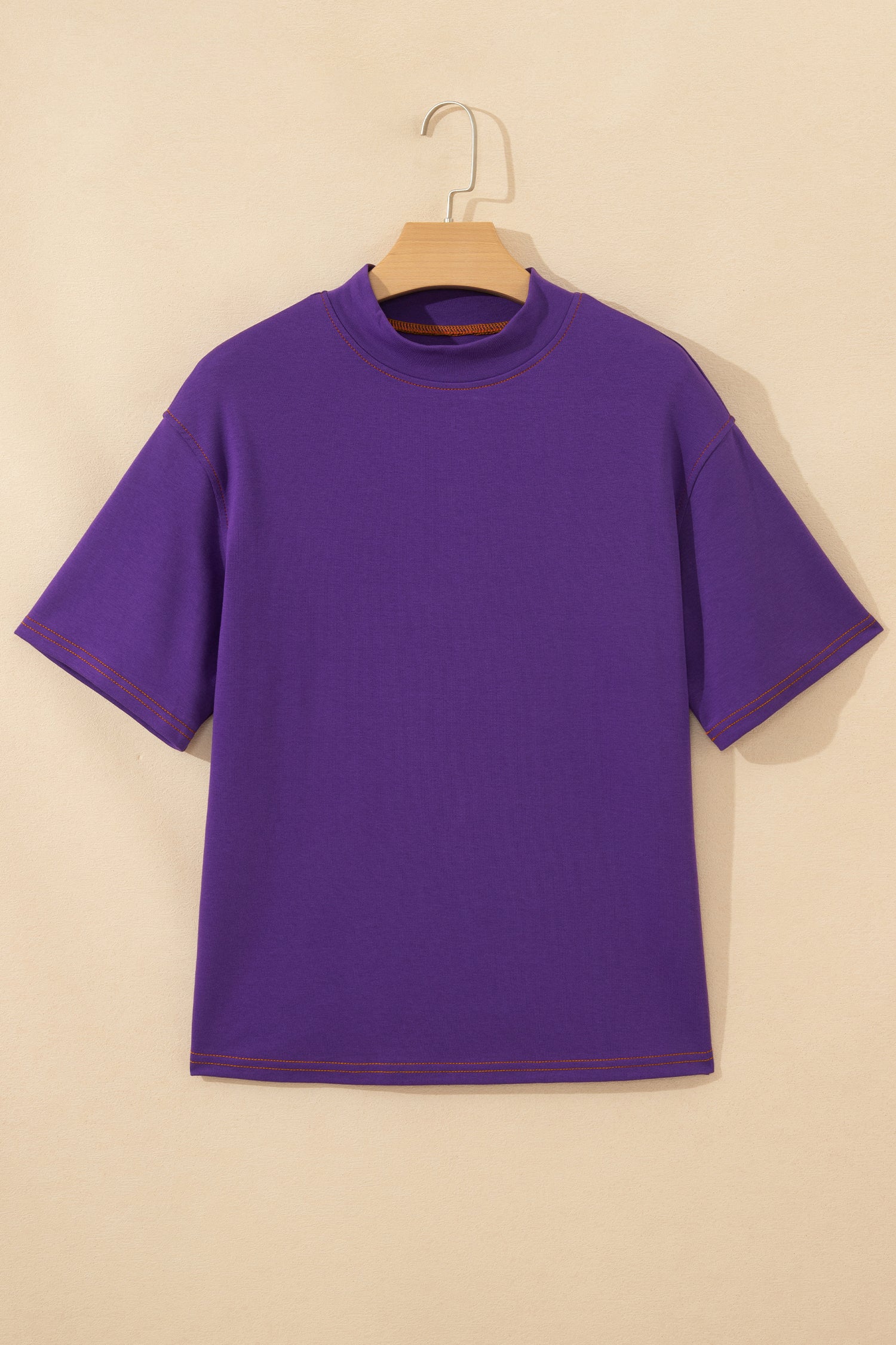 Tillandsia Purple Reversible Contrast-Stitched T-Shirt