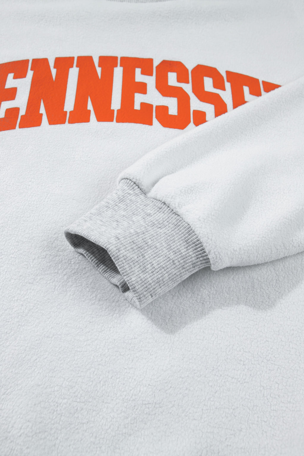 Light Grey TN TENNESSEE Double Printed Reversible Mock Neck Sweatshirt