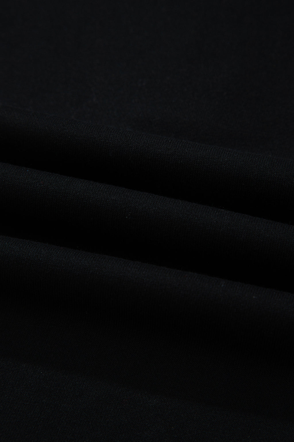 Black Color Block Denim Patchwork Button Polo Collar Short Sleeve Top
