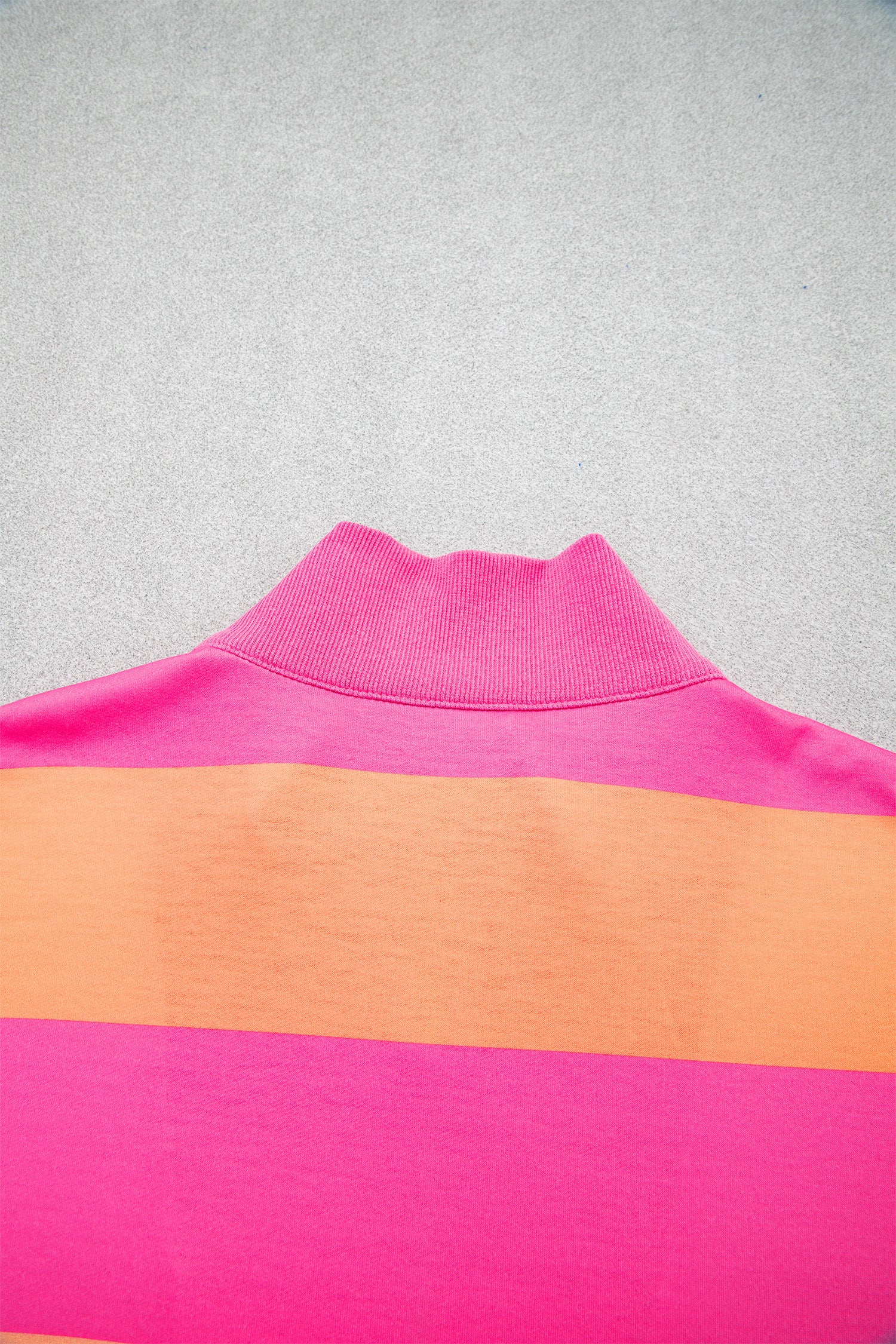 Pink Seam Detail Half Zip Tee Casual Shorts 2pcs Set